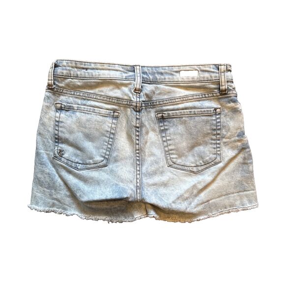 Kut From The Kloth Gidget Frey Shorts Size 4 Light Wash Denim - Picture 2 of 8